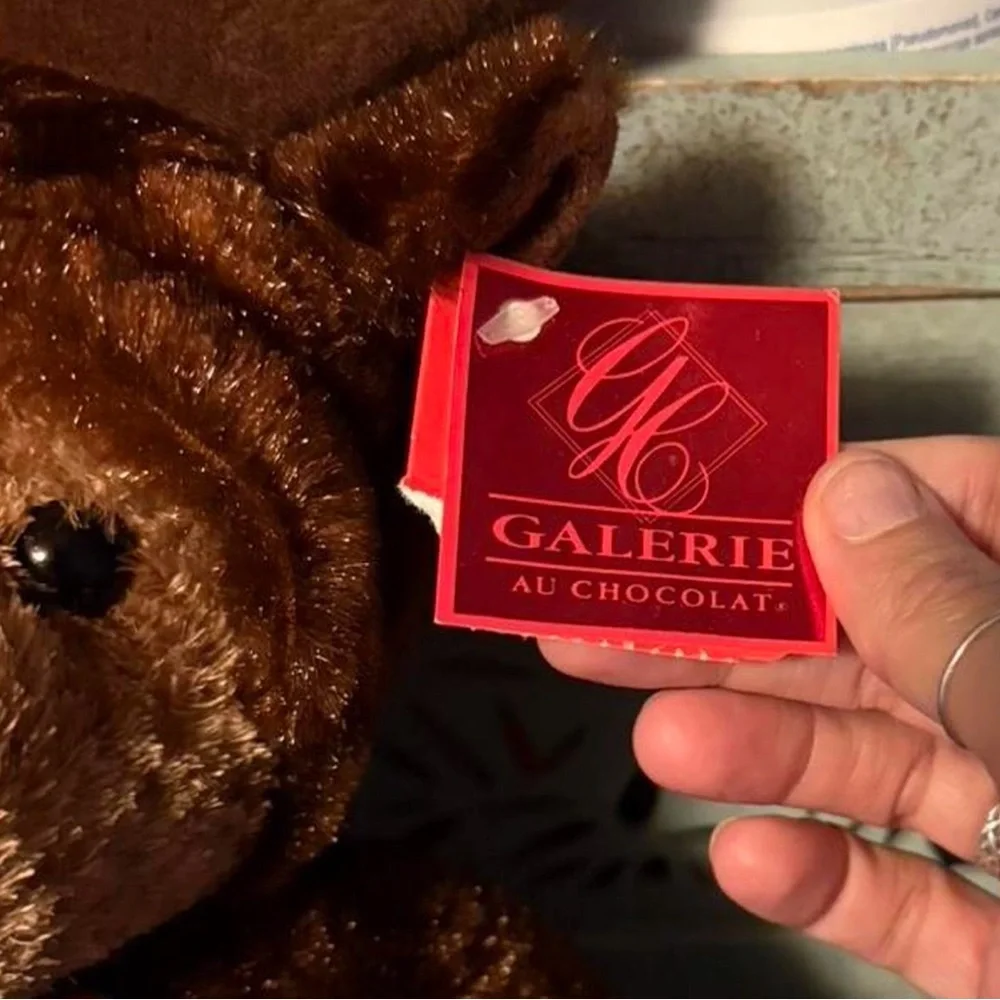 Plush Teddy Bear In Reindeer suit with Bow